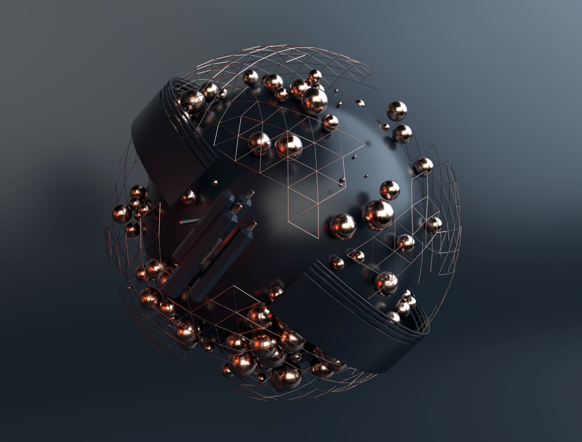 An abstract rendering of a planet. Represents alternative investments and alternative assets.